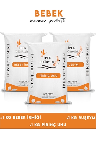 İpek Değirmen 3 Kg Ekonomik Bebek İrmiği Ruşeymi Pirinç Unu