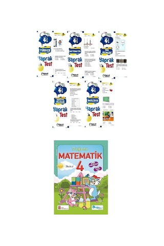 4. Sınıf Tüm Dersler Yaprak Test Seti + Doğada Matematik