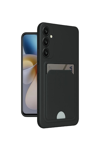 Samsung Samsung Galaxy Uyumlu S24 Fe Kılıf Kelvin Kartvizitli Silikon - Siyah Çokrenkli 11147012