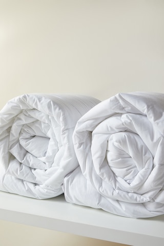 Ocean Home Textile 2'li Pamuklu Saten Biyeli Mikrojel Tek Kişilik Yorgan Seti 155 X 215 Cm Beyaz