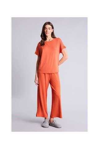 Defacto Basıc Pijama Takımı Üst Alt G7589ax26spog160 Turuncu-og160