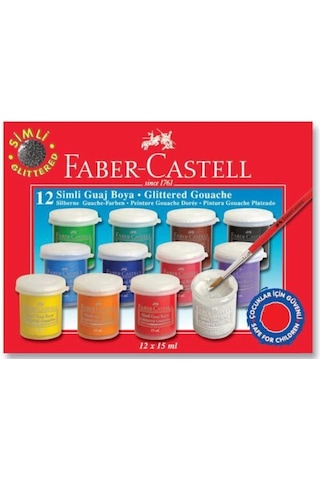 Faber Castell Faber Guaj Boya Simli 12 Li 160404 / Çok Renkli