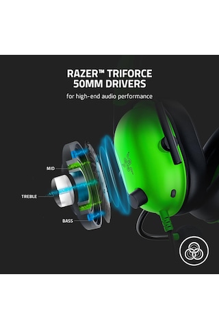 Razer Blackshark V2 X - Çok Platformlu Kablolu Espor Kulaklığı T Çok Renkli