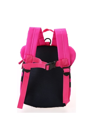 Wezone 1-3 Yaş Çocuk Nylon Sırt Çantası, Güven Kemerli 3d Kaplan Desenli, Oyuncak/kitap Taşıma, Dayanıklı Ve Konforlu, Pembe Kırmızı