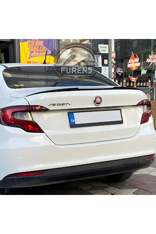 Fiat Egea Bagaj Üstü Yarasa Spoiler Piano Black 2015-2023 Uyumlu