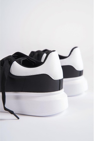 Mubiano Mbmcq1000-sb Erkek Kalın Taban Siyah/beyaz Sneaker & Spor Ayakkabı Siyah/beyaz