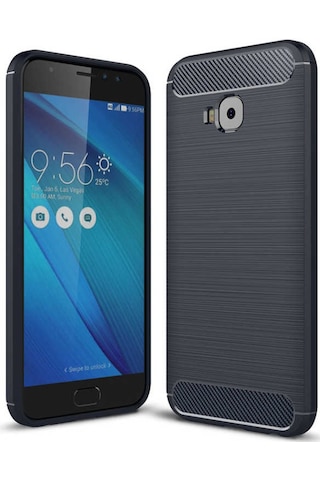 Asus Zenfone 4 Selfie Zb553kl Kılıf Zore Room Silikon Kapak Lacivert