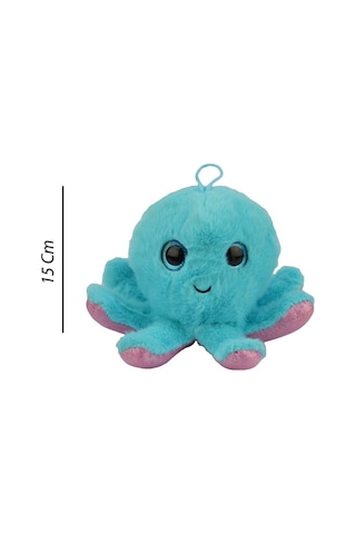 Güzel Gözlü Ahtapot Peluş 15 Cm 62403 Mavi