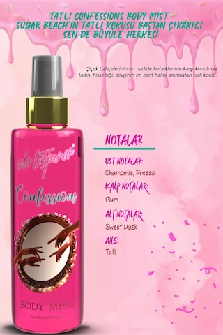 Eda Taşpınar Confessions Body Mist Vücut Spreyi 200 ML