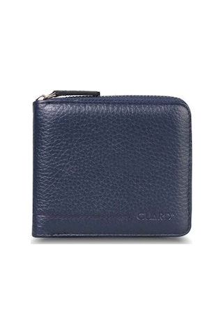 Özder Guard Retro Fermuarlı Deri Lacivert Cüzdan (538130697)