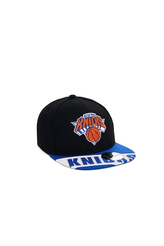 Berellini Knicks Hip-hop Şapka Özel Kolleksiyon Siyah - Mavi