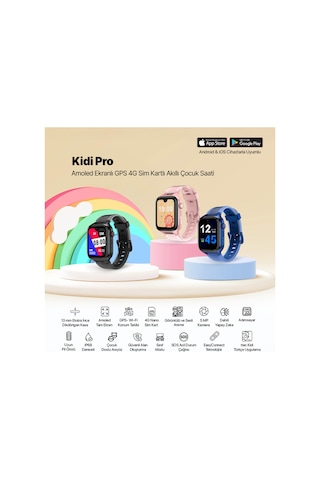 Ttec 2KSW03 Kidi Pro Amoled Ekranlı GPS 4G Sim Kartlı Akıllı Çocuk Saati