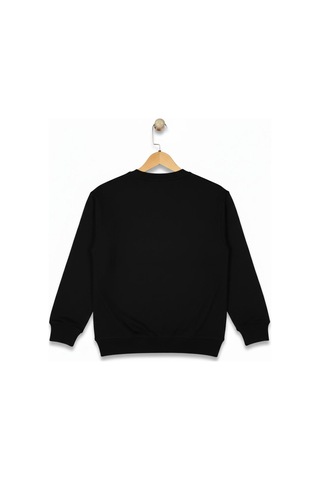 Baglan Erkek Çocuk Önü Baskılı Sweatshirt Bgl-st05232 Siyah