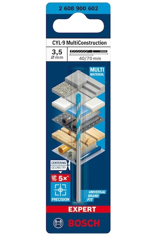 Bosch Expert 3.5x70 Mm Cyl-9 Çok Amaçlı Matkap Ucu 2608900602
