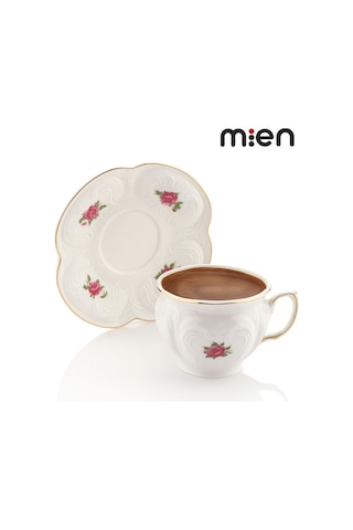 Mien 6lı Porselen Fincan Takımı Beyaz