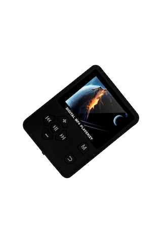 Lemestar Siyah 1.8 İnç Tft Ekranlı Dijital Çalar - Tf Kart Destekli Mp3/video Oynatma, Fm Radyo, Ses Kaydı, E-kitap Ve Kronometre Fonksiyonları