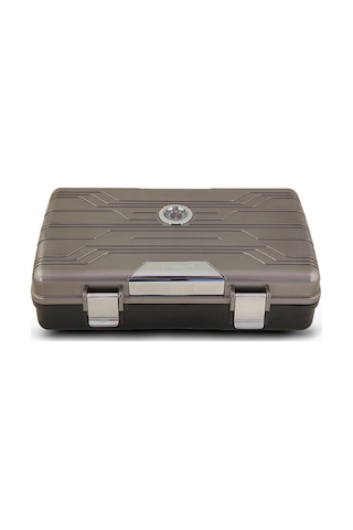 Silver Match Seyahat Tipi Puro Kutusu Humidor Metalik Gri 10's
