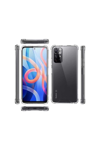 Redmi Note 11t 5g Kılıf Tchs Nitro Anti Shock Silikon - Renksiz Renksiz