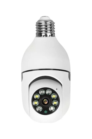 Ampul Kamera Wifi 360 Derece Kablosuz Güvenlik Kamerası Ev Ofis Ampul Tip Kamera 1 Ad
