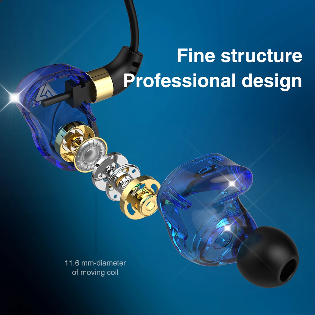 Moveevo Qkz Sk7 Kulak İçi Kablolu Kulaklık, 3.5mm Bağlantı, 11.6mm Dinamik Sürücü, Mikrofonlu Hat Kontrol, Yeşil Sk7