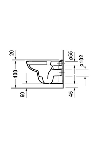 Duravıt D-Code Rımless Asma Klozet 25703900752