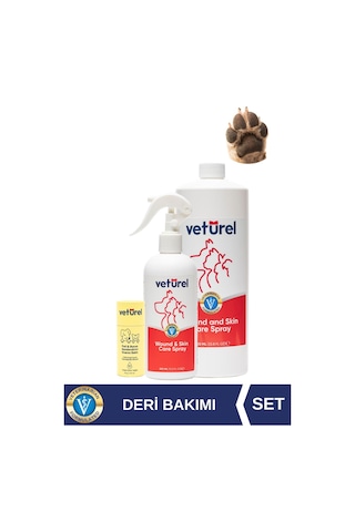 Veturel Kedi Köpek Pati Balm Doğal Nemlendirici Koruyucu Stick Yara Deri Yanık Hipokloröz Bakım Spreyi