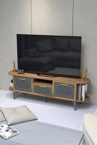 Mira Gold Tv Ünitesi Kahverengi 160 Çok Renkli