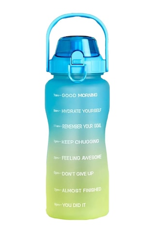 Walke Premium Bottle 2.2 Litre Motivasyonel Tritan Su Matarası Su Şişesi Suluk (BPA İÇERMEZ)