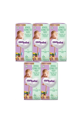 Canbebe Bebek Bezi Beden:6 15-27kg Exstra Large 310 Adet Mega 6 Numara