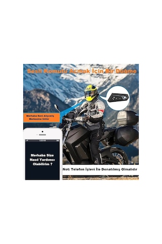 Motosiklet Kaskı İçin Şarj Edilebilir Bluetooth Intercom Kulaklığı Ve Mikrofon Seti