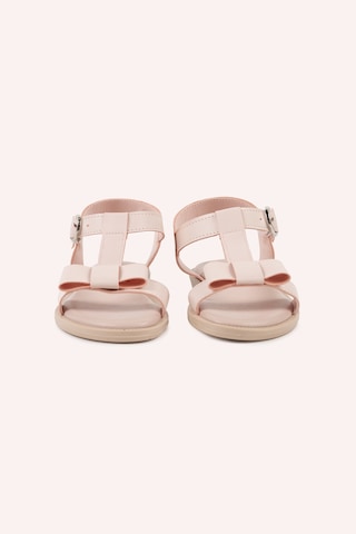 Panço Kız Çocuk Pudra Sandalet Pembe