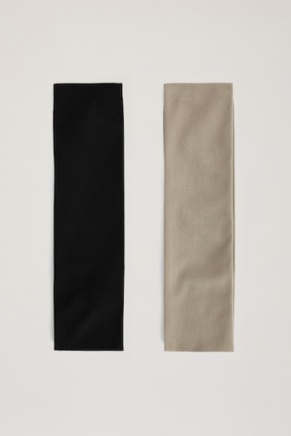 Los Ojos X Ece 2 Li Spor Saç Bandı 7,5 Cm Sports Headband Siyah - vizon