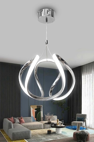 Arya Led Avize 2 Mt - - Beyaz Işık / Krom Krom