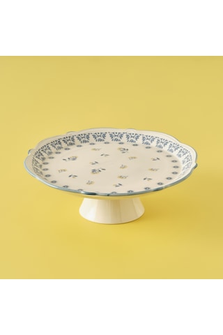 Bella Maison Mabel Stoneware Kek Standı Mavi 32 CM
