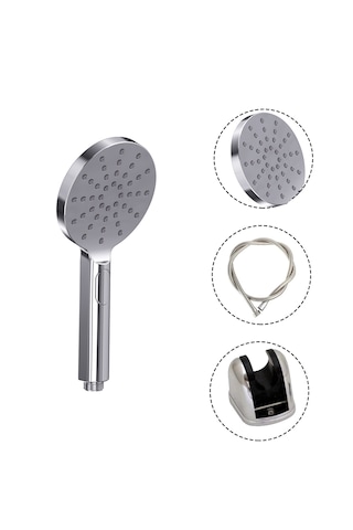 3 Fonksiyonlu Butonlu Duş Seti Eca Model Mafsallı Duş Seti 3 Katm Krom