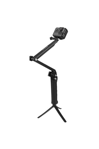 Puluz 3 Yönlü Kavrama Katlanabilir Tripod Selfie-stick Monopod