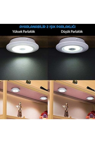 UpWay Kumandalı Dolap Tezgah Üstü Parlaklık Ayarlanabilir COB LED