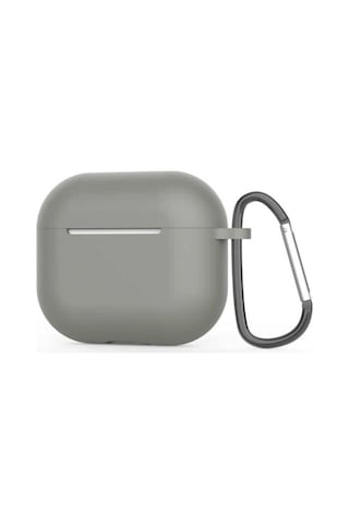 Apple AirPods Uyumlu 3. Nesil Zore Airbag 28 Silikon Kılıf Gri