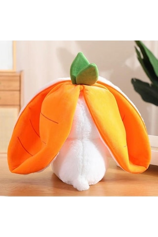 Sevimli Havuç Tavşan Peluş Havuç Tavşan Çantalı 50 Cm Sevimli Hav
