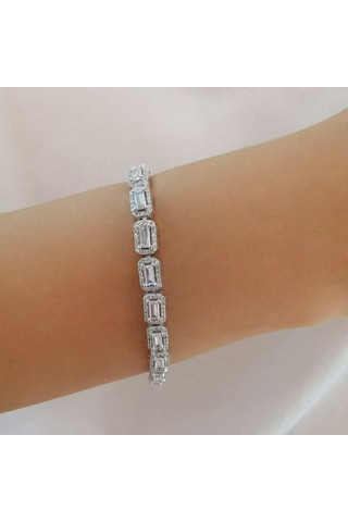 Su Yolu Gümüş Bileklik Baget Kesim (528167223)