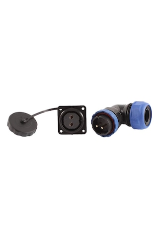 Sd28 Su Geçirmez 2 Pin 28 Mm Yuvarlak Konnektör 90 Dirsek