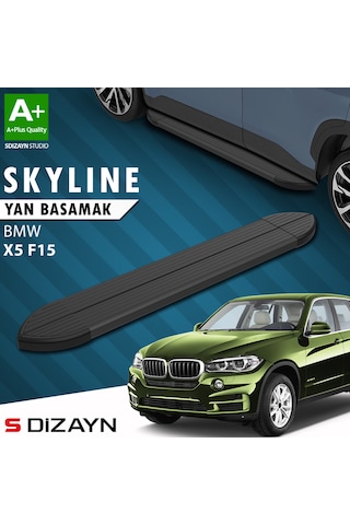 S-dizayn Bmw X5 F15 Skyline Siyah Yan Basamak 193 Cm 2013-2018 A+ Kalite