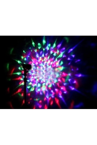 Renkli Led Döner Başlıklı Disko Ampulü Gün Işığı