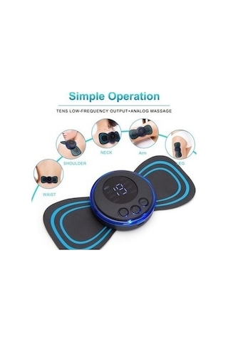 Bloomnest Ems Elektronik Darbeli Mini Kelebek Masaj Yastığı, Çok Renkli Duzyrn Çok Renkli