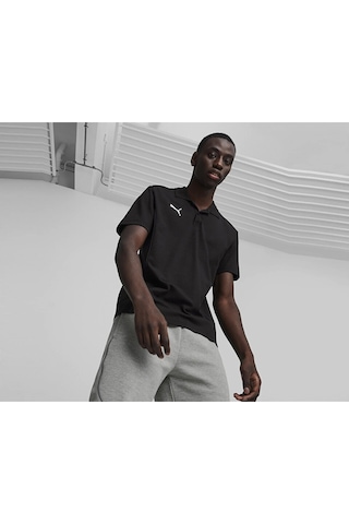 Puma Teamfinal Casuals Polo Erkek Futbol Polo Tişörtü 65853503 Siyah 65853503 Siyah
