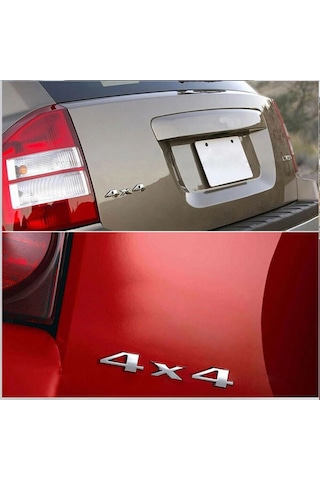 4x4 Krom Bagaj Yazısı 3m 3d Abs Jeep Grand Cherokee