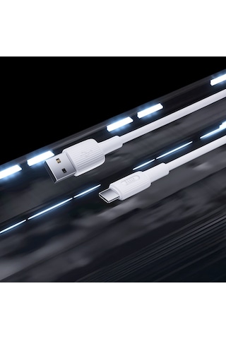 Juo JCBS121-W 12w Usb-a To Type-c Silikon Hızlı Şarj Ve Data Kablosu Beyaz 1 Metre