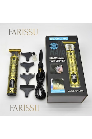 Dearling Rf-1863 Antika Tasarım Profesyonel Kablosuz Saç Sakal Traş Makinesi