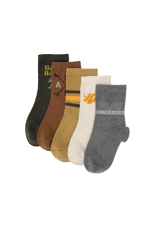 U.S. Polo Assn. U.s. Polo Assn. Erkek Çocuk Haki Çorap Soket 50318045-vr027
