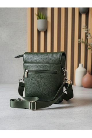 Deerderi Vietnam Model Hakiki Deri Çapraz Omuz Çantası Haki